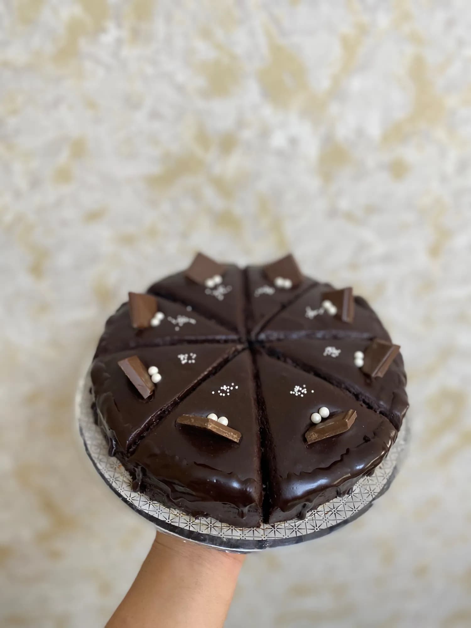 کیک شکلاتی خیس (برشی)
